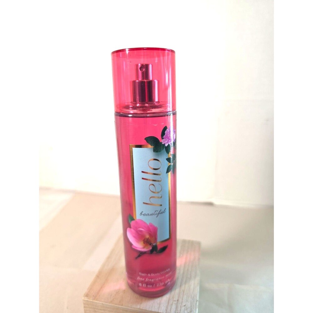 New Bath & Body Works Hello Beautiful Fine Fragrance Body Mist Spray 8 oz